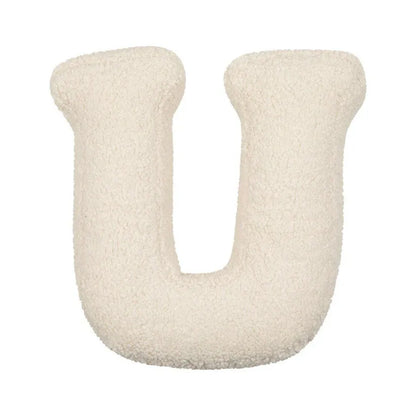 Cozy Letter Throw Pillow