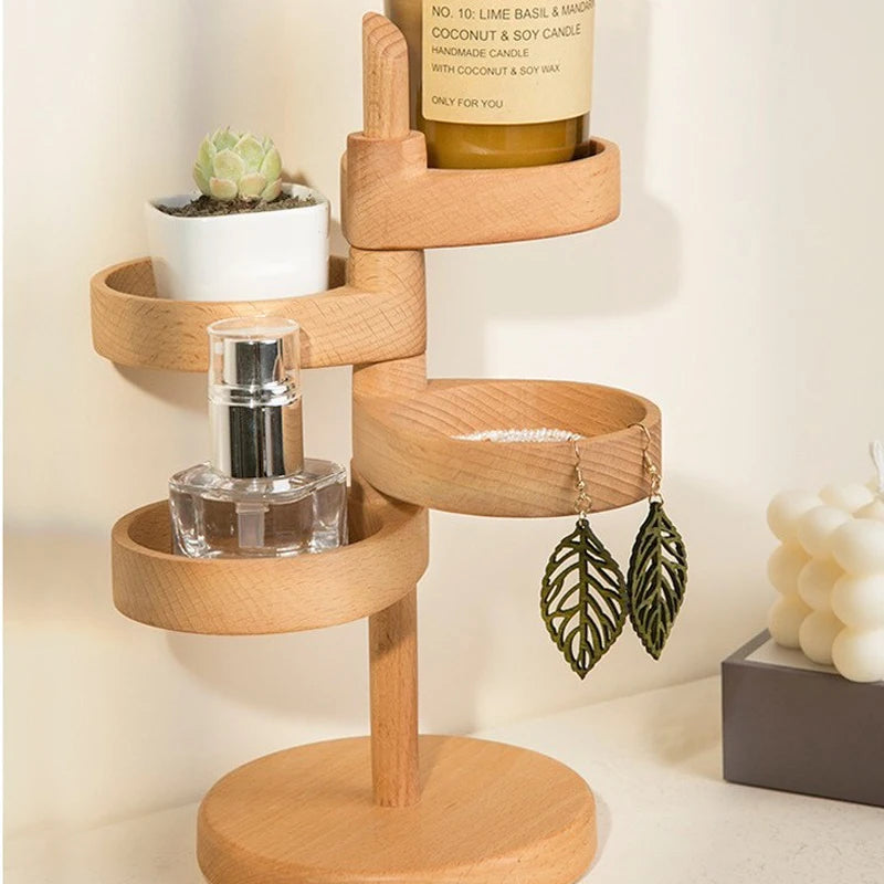 Rotating Wooden Organizer