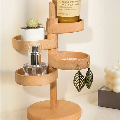 Rotating Wooden Organizer