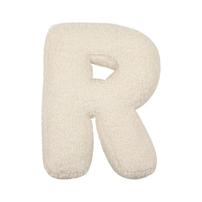 Cozy Letter Throw Pillow