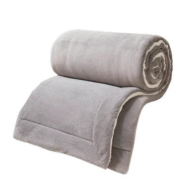 Sherpa-Lined Coral Velvet Blanket