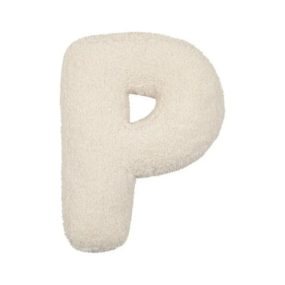 Cozy Letter Throw Pillow
